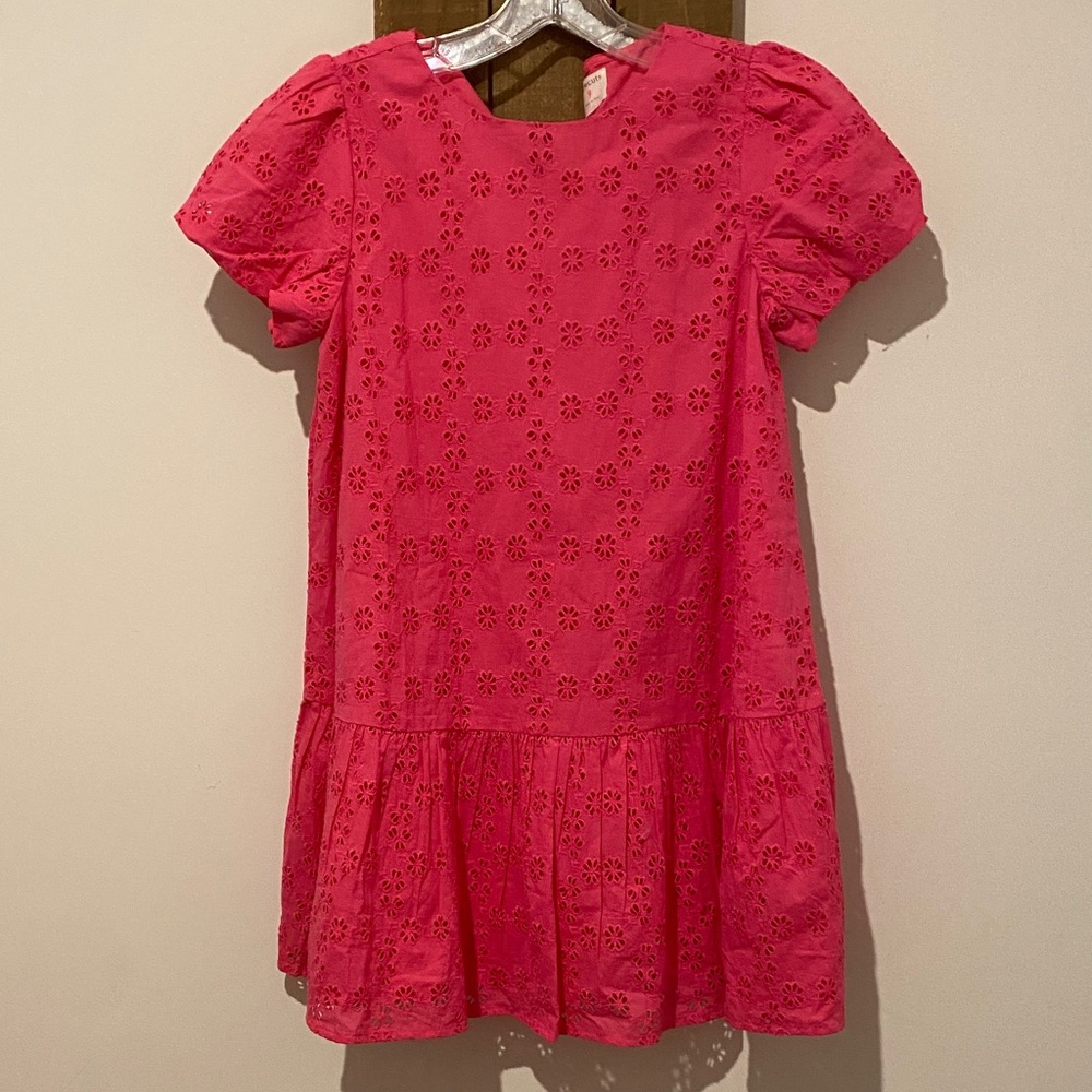 Crewcuts Vibrant Pink Eyelet Dress